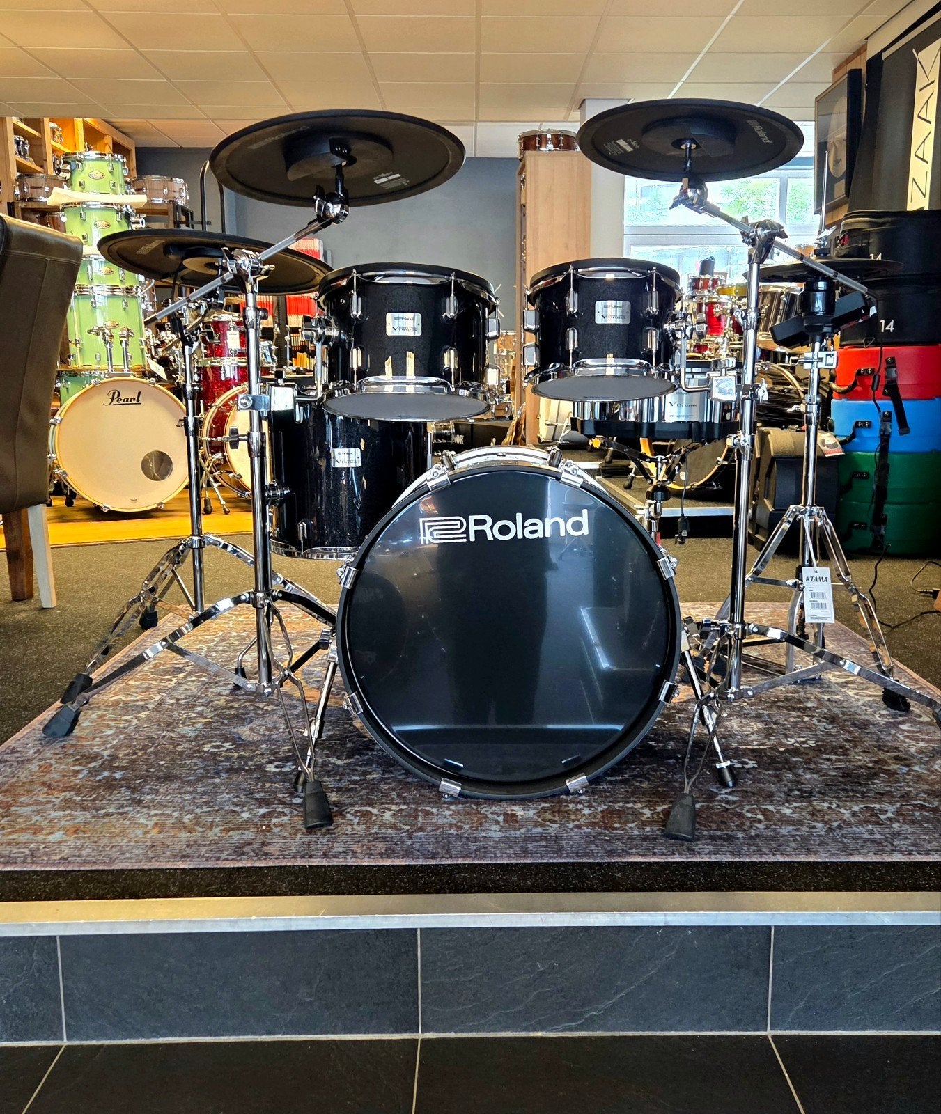 Roland  elektronische drumset model VAD506, in nieuwstaat, Ophalen, Zo goed als nieuw, Roland