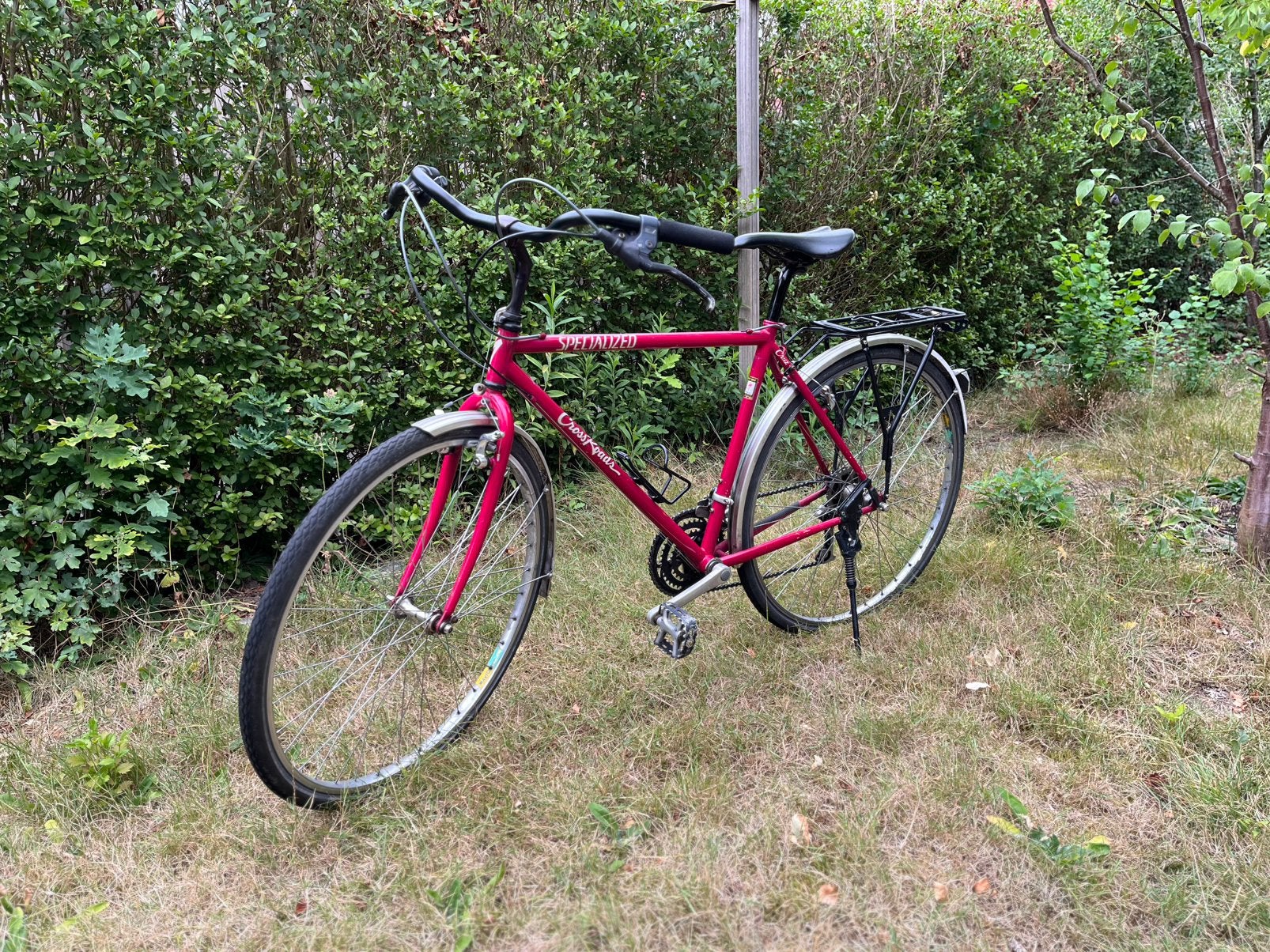 Roze vintage specialized crossroads crux, Fietsen en Brommers, Fietsen | Dames | Sportfietsen en Toerfietsen, 28 inch, Gebruikt