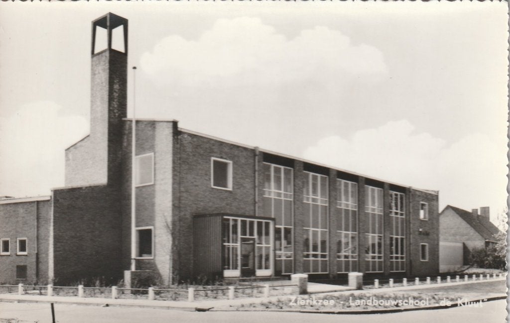 ZIERIKZEE Landbouwschool De Kluut, Verzamelen, Verzenden, 1960 tot 1980, Gelopen, Zeeland
