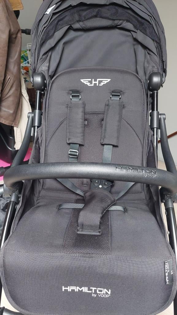 Hamilton by Yoop X1 Buggy - Zwart, Kinderen en Baby's, Buggy's, Ophalen of Verzenden, Gebruikt, Overige merken, Verstelbare rugleuning