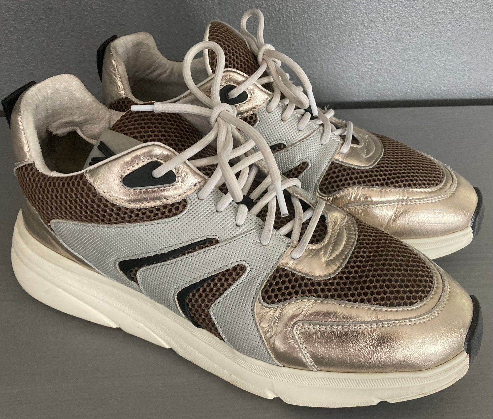 Via Vai sneakers bruin goud 41, Bruin, Ophalen of Verzenden, Sneakers of Gympen, Zo goed als nieuw