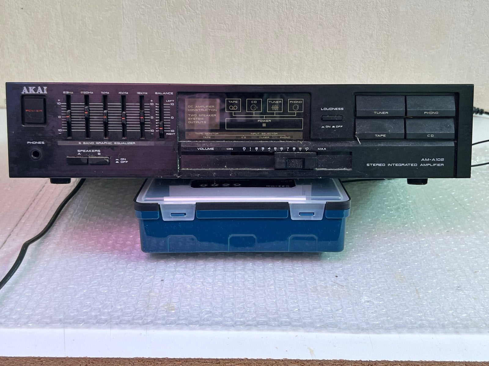 Akai AM-A102 Stereo Geïntegreerde Versterker, Gebruikt, Ophalen, Overige merken, Minder dan 60 watt