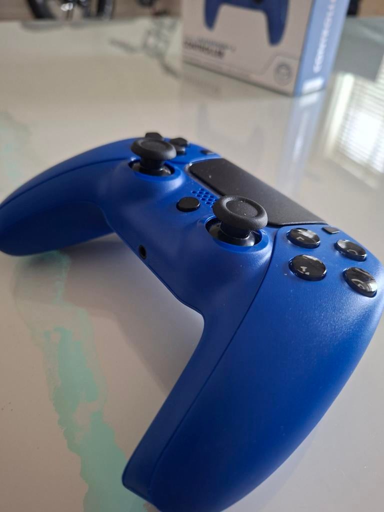 PS4 controller blauw, Spelcomputers en Games, Nieuw, Ophalen of Verzenden, Controller, PlayStation 4