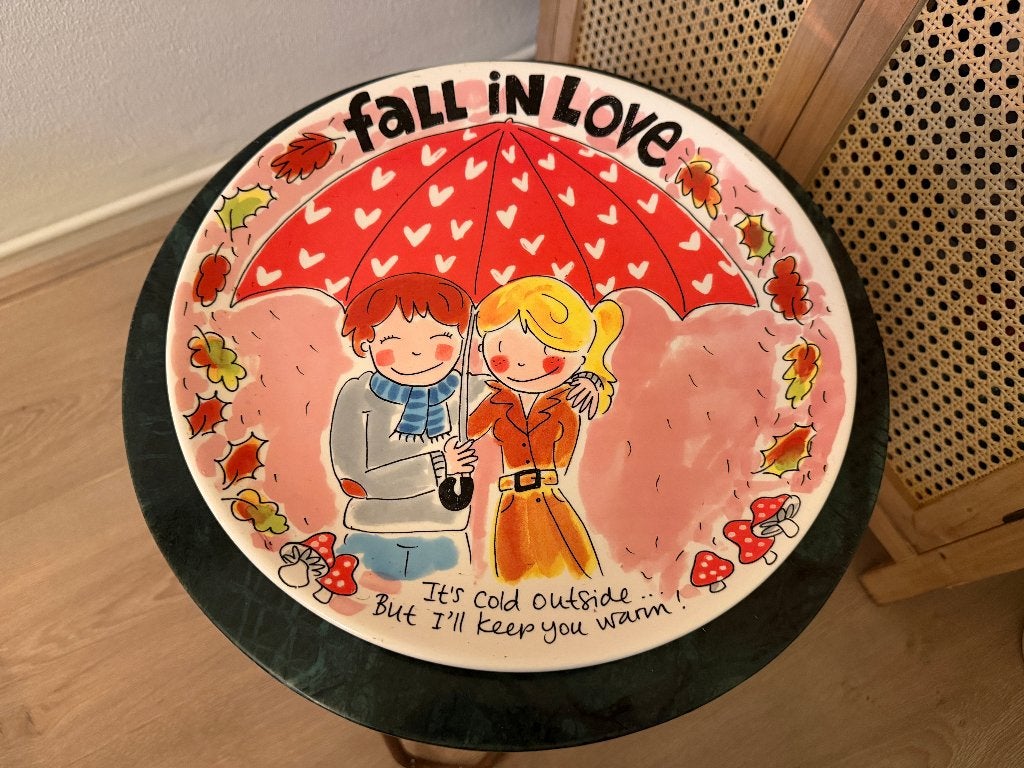 Blond Amsterdam grote schaal Fall in Love, Ophalen of Verzenden, Aardewerk, Blond Amsterdam, Schaal of Schalen