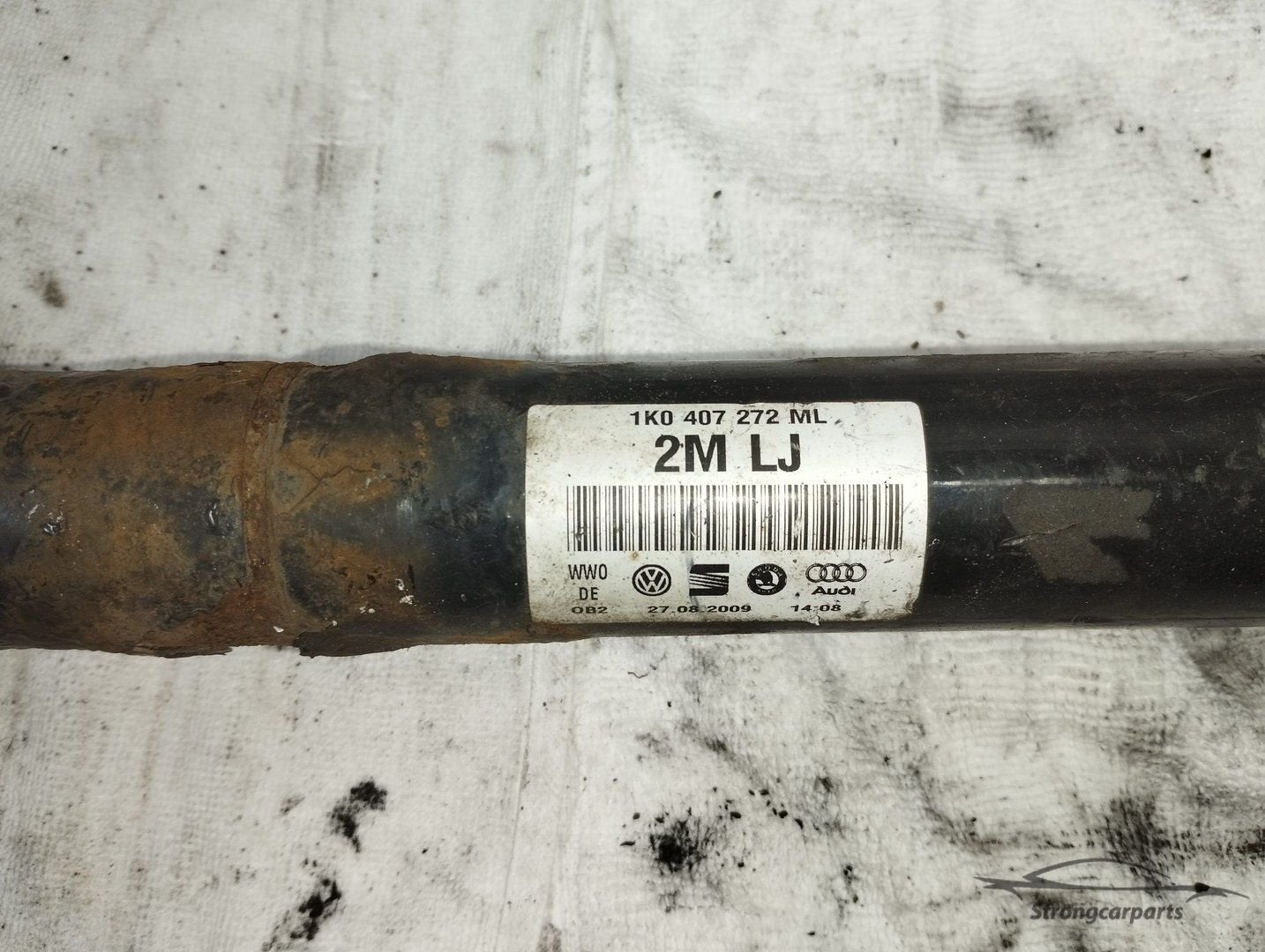 aandrijfas VW Sirocco Rechts 1K0407272ML, Gebruikt, -, Volkswagen, -