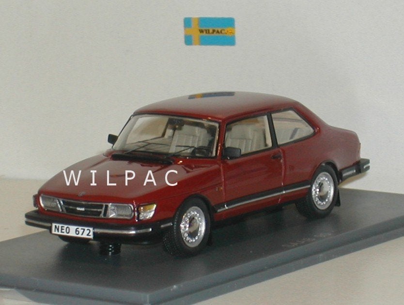 Neo . Saab 90 d. rood in. Hq resin schaal 1:43 splinternieuw, Ophalen of Verzenden, Nieuw, Auto, Overige merken