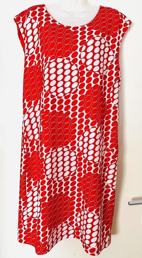 Smashed Lemon jurk rood/wit maat 46 [v], Kleding | Dames, Maat 46/48 (XL) of groter, Ophalen of Verzenden, Zo goed als nieuw, Knielengte
