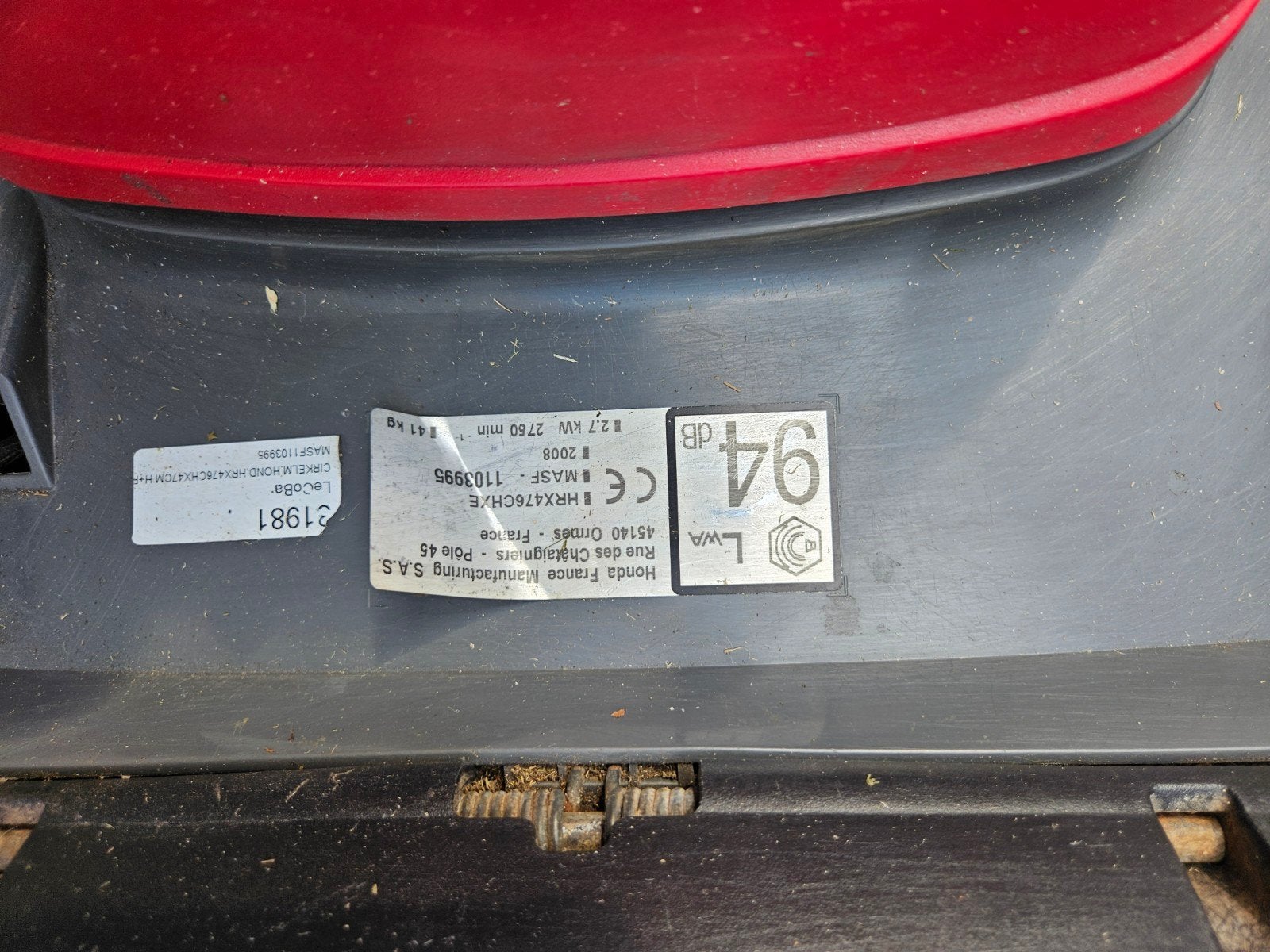 Honda HRX476CHXE – 47cm –zelfrijdende Honda kwaliteitsmaaier, Ophalen, Gebruikt