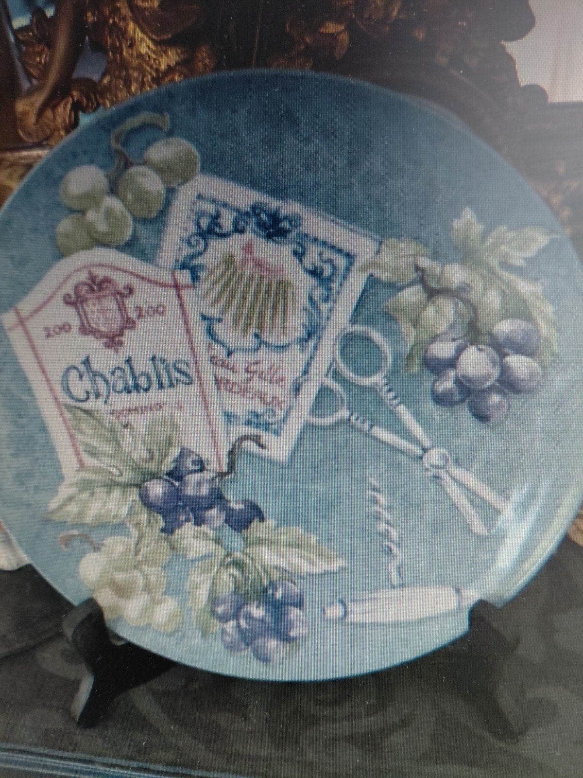 bord wijn van Wedgwood uit de Queen's Ware collectie, Ophalen of Verzenden, Zo goed als nieuw, Overige typen, Blauw