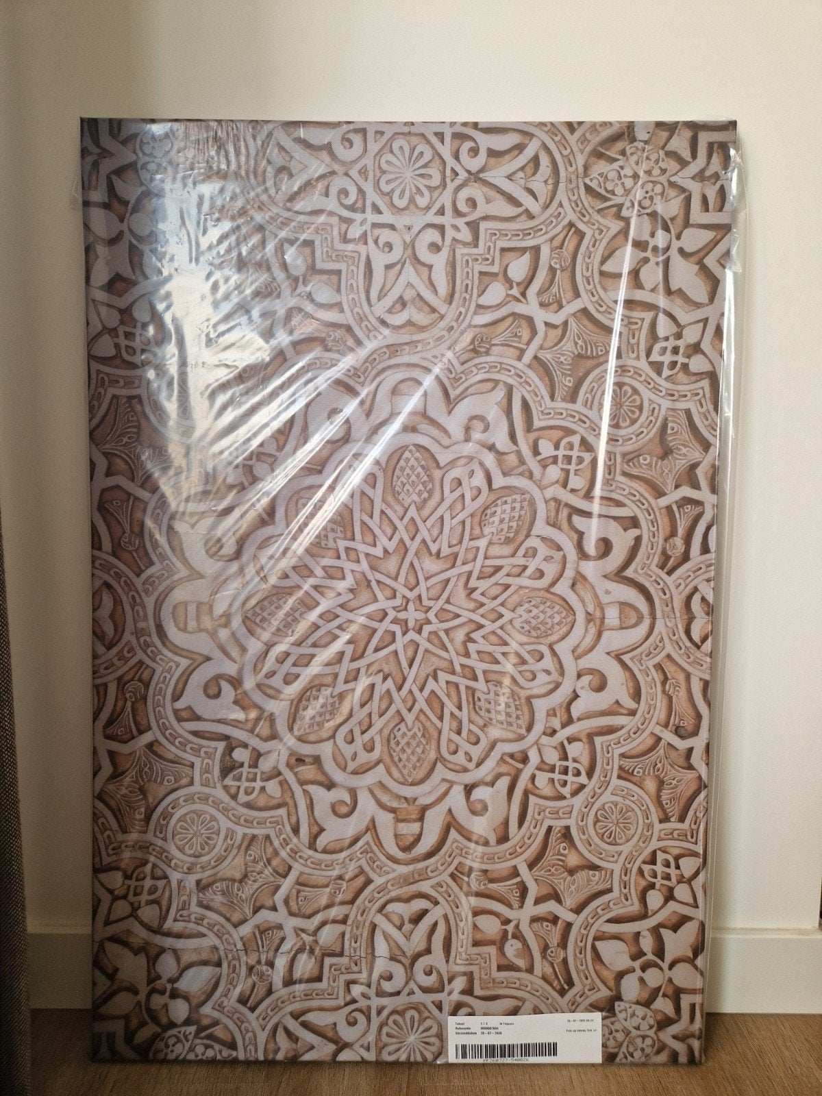 Nieuw Canvas schilderij - 60x90 cm - Plafond Alhambra, Ophalen, 50 – 75, Nieuw, Print