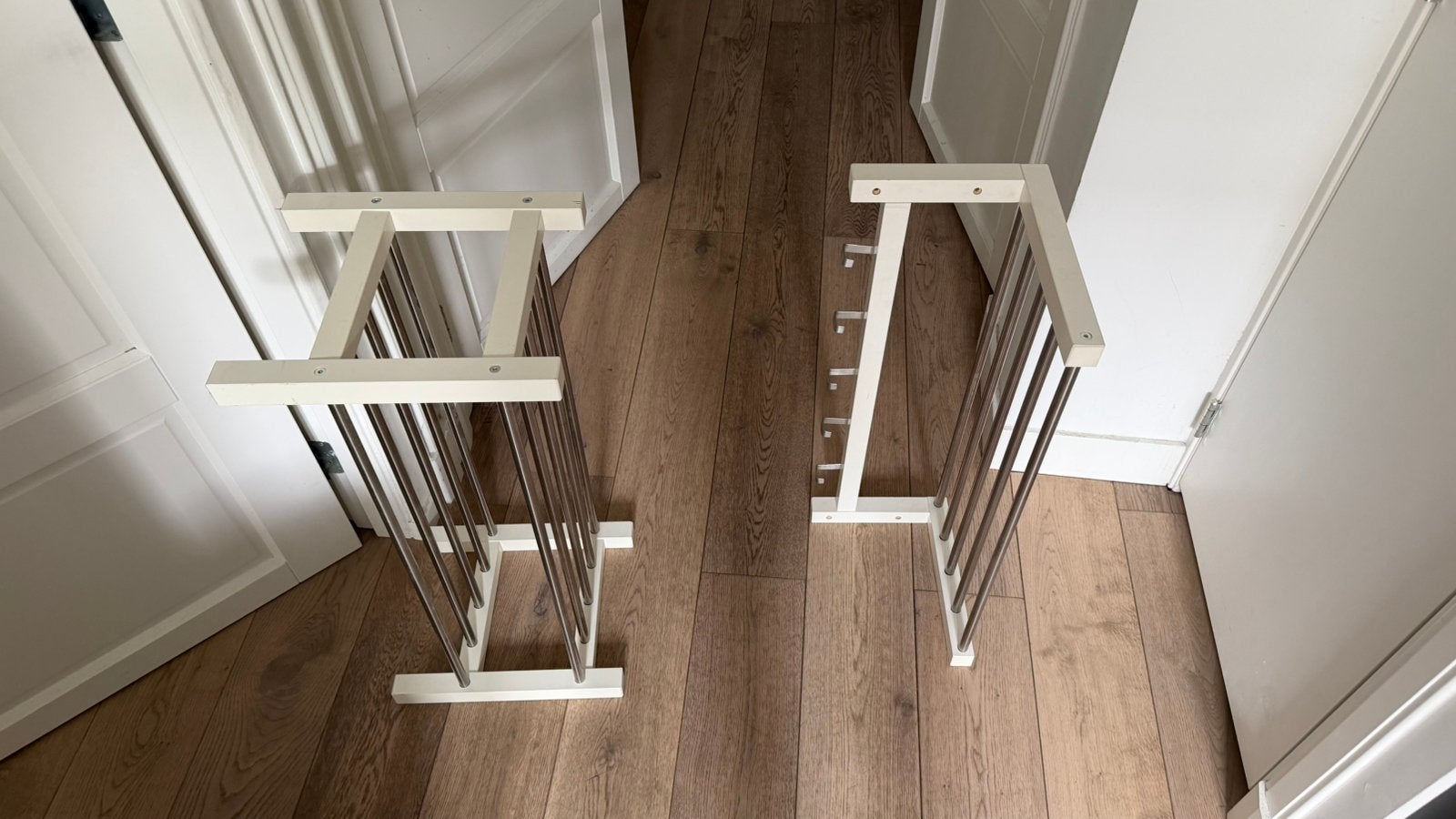 IKEA TJUSIG kapstok + schoenenrek – wit, 79 cm, Zo goed als nieuw, Minder dan 100 cm, Hout, Ophalen