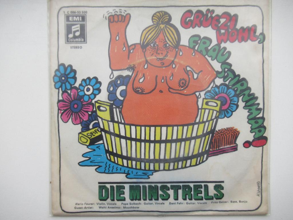 DIE MINSTRELS # GRUEZI WOHL,FRAU STIRNIMA/BIG FAT DADDY'S, Fotohoes, 7 inch, Ophalen of Verzenden, Zo goed als nieuw