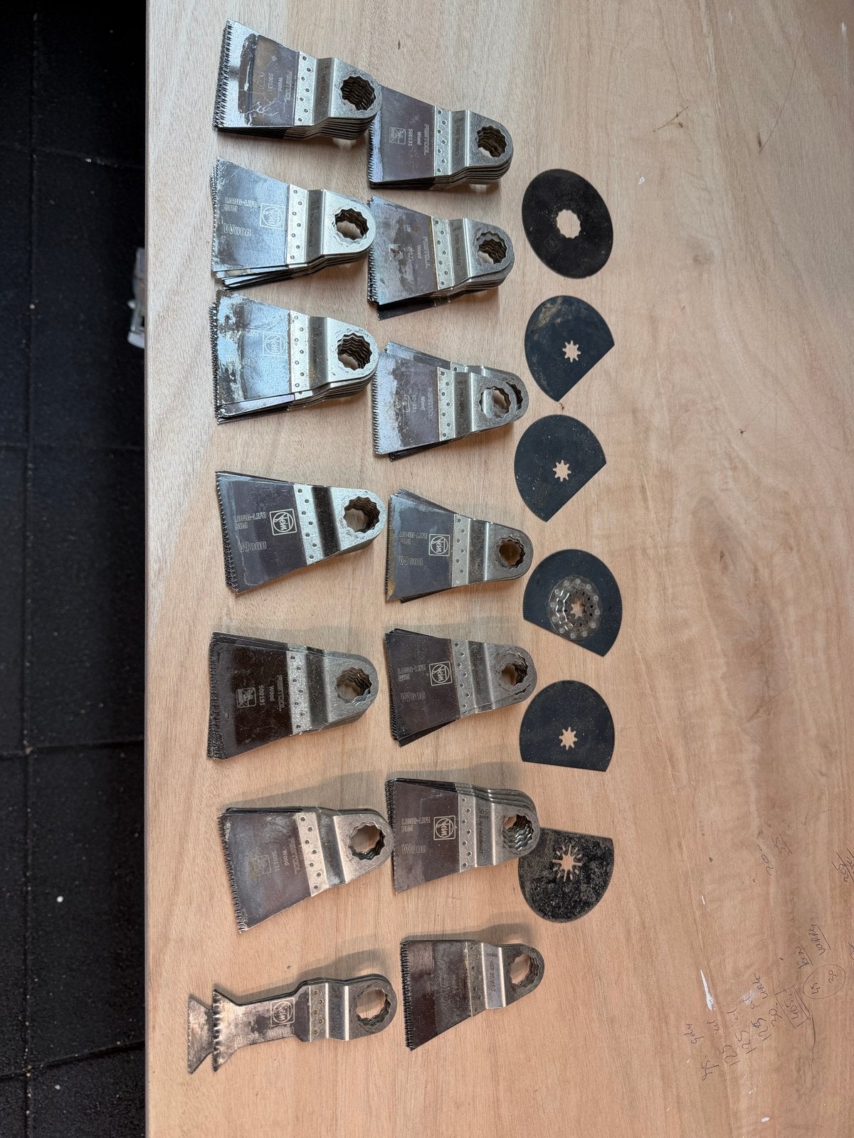 Fein Multitool zaagbladen 135 stuks €135.- gebruikt, Ophalen of Verzenden, Gebruikt