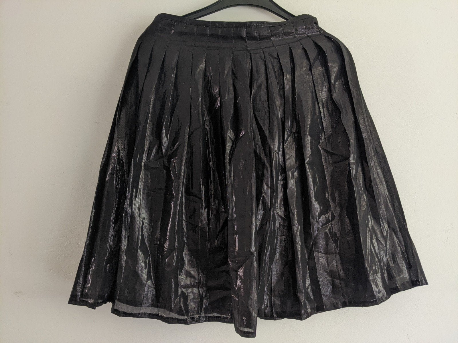 Glanzende zwarte rok 34/36 Mads Norgaard Copenhagen, Ophalen of Verzenden, Zo goed als nieuw, Zwart