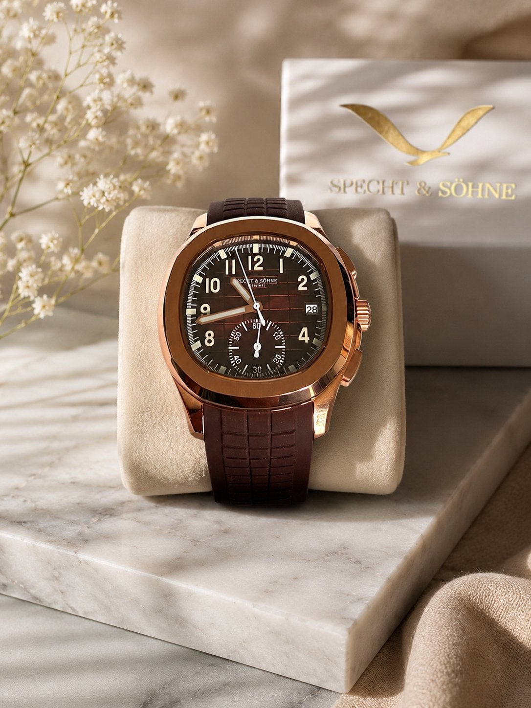 NIEUW! Specht & Sohne quartz horloge, Overige merken, Staal, Polshorloge, Nieuw