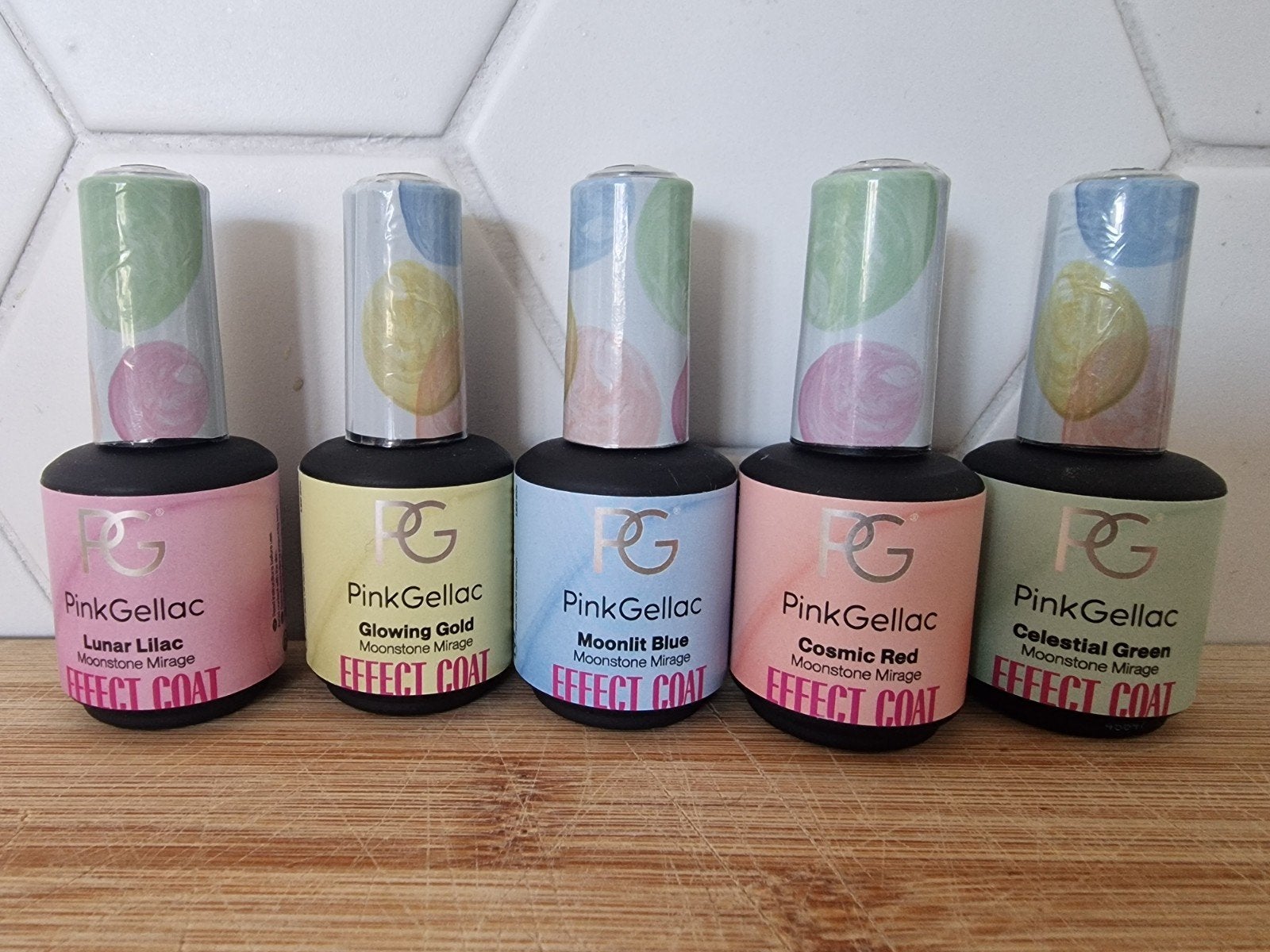 Pink gellac effect coats, Overige kleuren, Verzenden, Zo goed als nieuw, Handen en Nagels