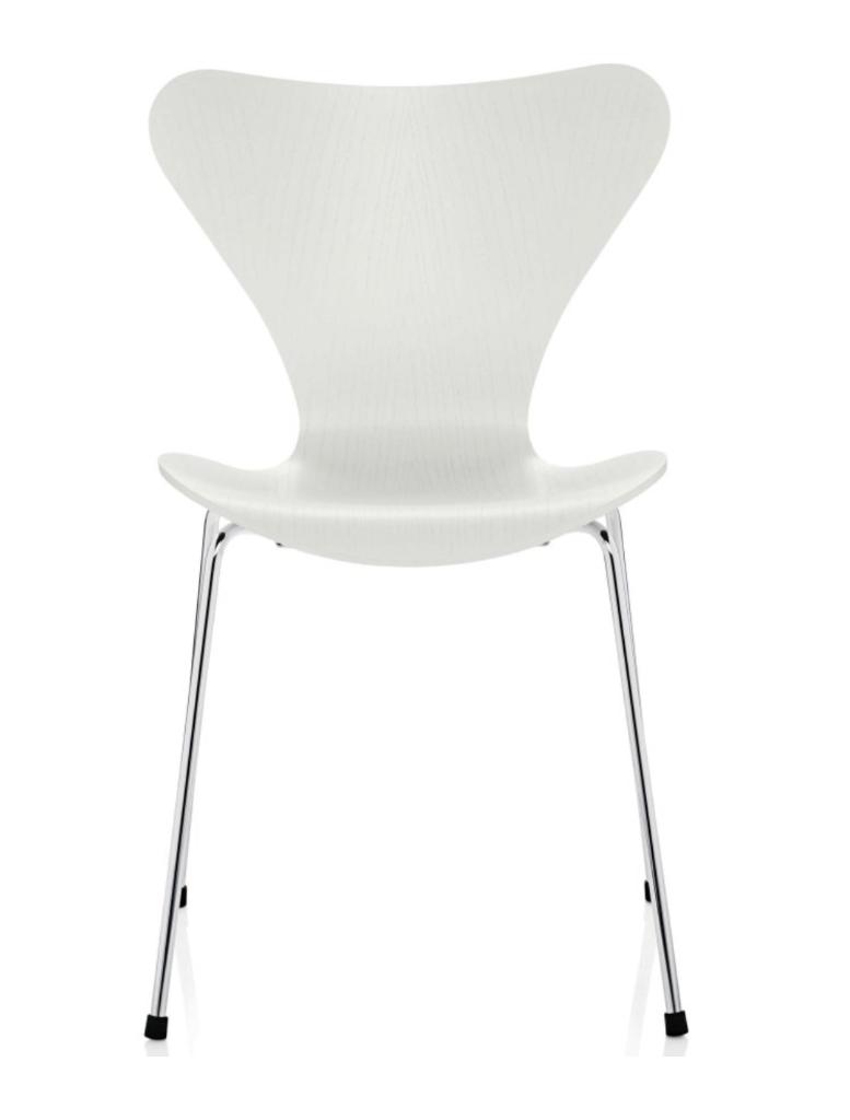 vlinderstoelen Arne Jacobsen, Huis en Inrichting, Stoelen, Gebruikt, Vijf, Zes of meer stoelen, Hout, Metaal, Wit, Ophalen