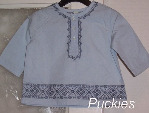 Maat 104 Blauwe Monsoon top NIEUW (7503), Kinderen en Baby's, Kinderkleding | Maat 104, Meisje, Nieuw, Ophalen of Verzenden, Shirt of Longsleeve