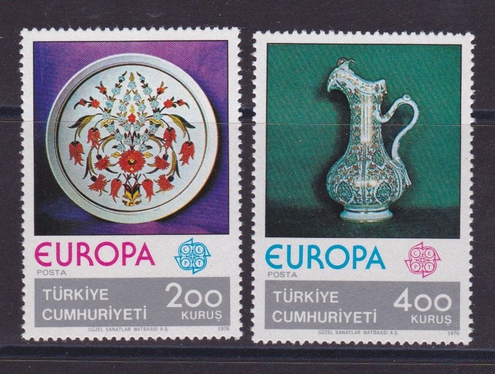 TSS Kavel 20011Turkije Postfris  minr 2385-2386 kunst Europa, Ophalen, Overige landen, Postfris