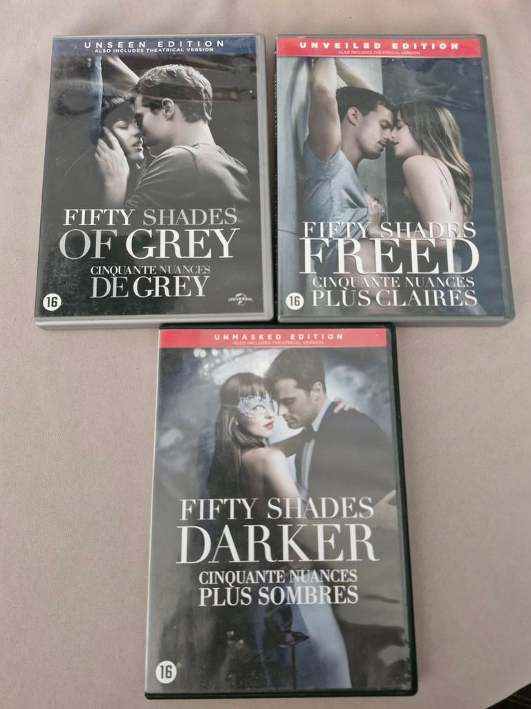 Fifty Shades of Grey set, Cd's en Dvd's, Dvd's | Drama, Vanaf 16 jaar, Ophalen of Verzenden, Zo goed als nieuw, Drama