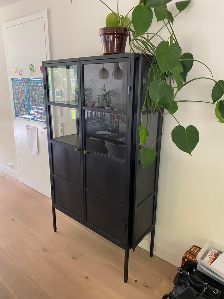 Stalen kast, Huis en Inrichting, Kasten | Vitrinekasten, Ophalen of Verzenden, Zo goed als nieuw, 25 tot 50 cm, 50 tot 100 cm