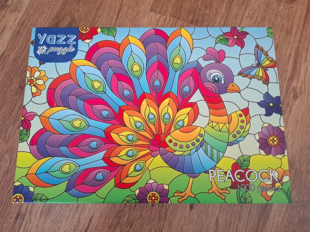 Peacock - YAZZ Puzzel - 1000 Stukjes, Ophalen of Verzenden, 500 t/m 1500 stukjes, Zo goed als nieuw, Legpuzzel