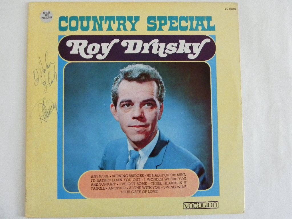 LP Roy Drusky - Country Special - GESIGNEERD, LP, Gebruikt, Originele persing, Ophalen of Verzenden