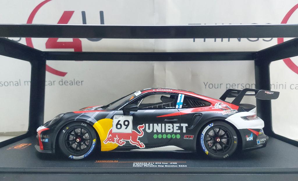 Ixo 1:18 Porsche 911 (992) GT3 Cup No.69, Zolder Porsche, Ophalen of Verzenden, Nieuw, Auto, Overige merken
