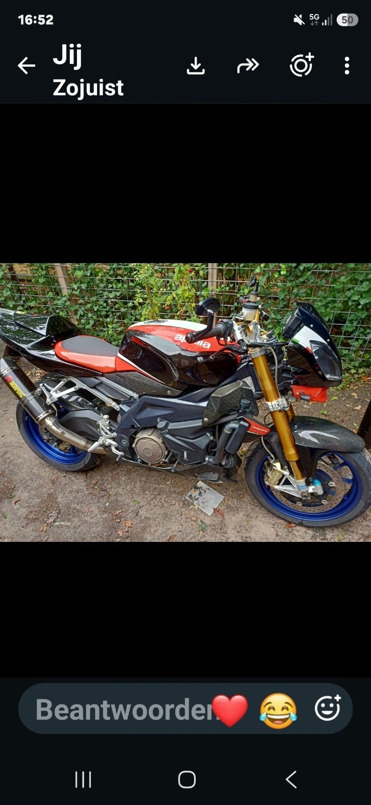 Aprilia Tuono Factory, Motoren, Ophalen of Verzenden