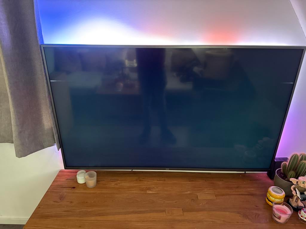 Philips 55 inch Ambilight TV - Beeldscherm defect, Ophalen, Philips, 50 Hz, 100 cm of meer
