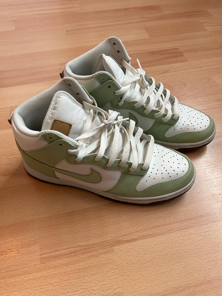 Nike Dunk High - Groen/Wit maat 42, Ophalen of Verzenden, Zo goed als nieuw, Overige kleuren