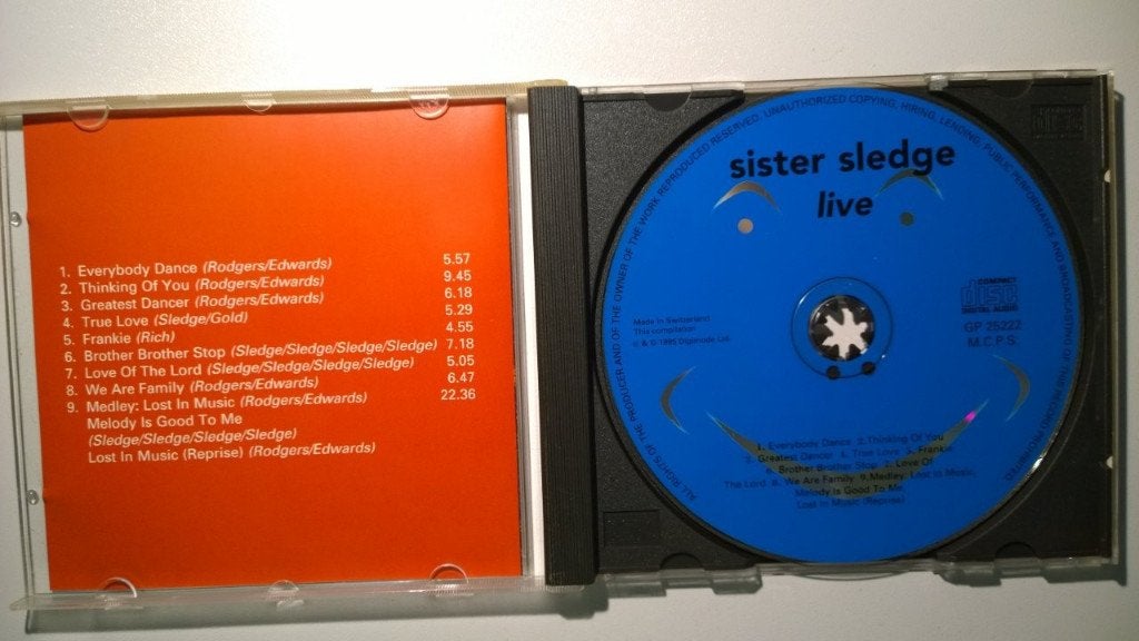 Sister Sledge - Live (Digimode Label), Ophalen of Verzenden, Zo goed als nieuw, Disco