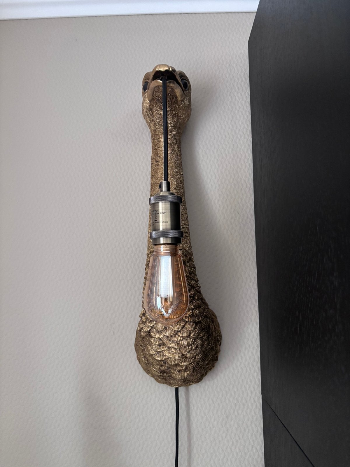 Struisvogel lamp, Ophalen, Zo goed als nieuw