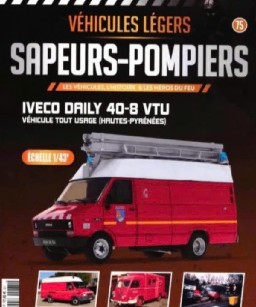 Iveco Daily 40-8 VTU LADDERWAGEN BRANDWEER schaal 1/43 # 75, Verzenden, Nieuw, Bus of Vrachtwagen, Overige merken