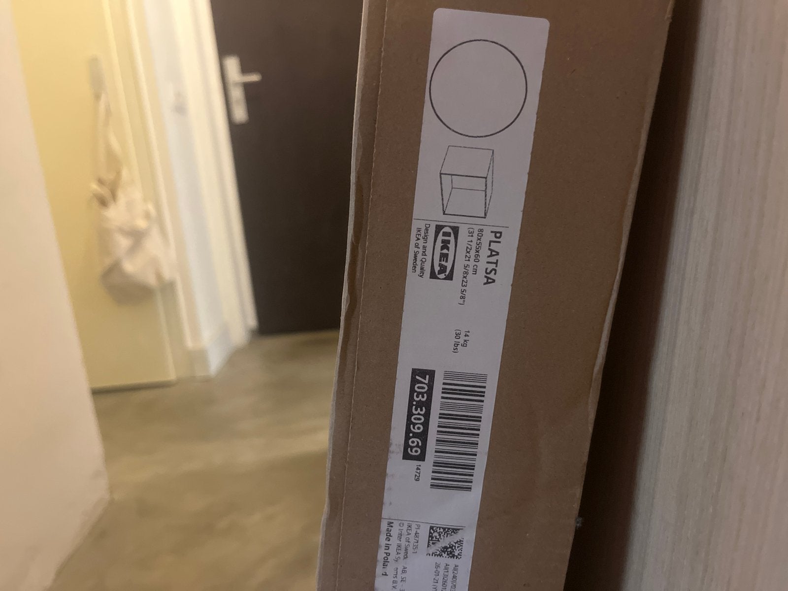 Nieuw IKEA PLATSA basiselement wit 80x55x60 cm, Huis en Inrichting, Kasten | Kledingkasten, Ophalen, Nieuw, 50 tot 100 cm, Minder dan 100 cm