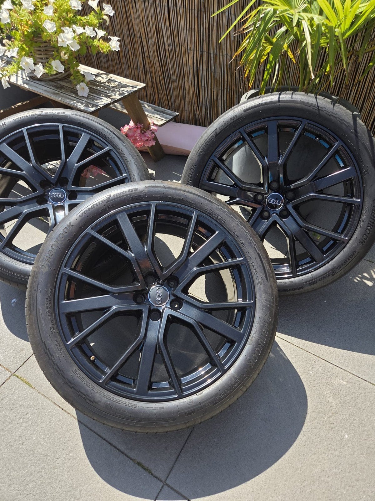 Originele Audi Velgen met Hankook Banden - Z.g.a.n., Auto-onderdelen, Banden en Velgen, Ophalen, Gebruikt, 255 mm, Banden en Velgen
