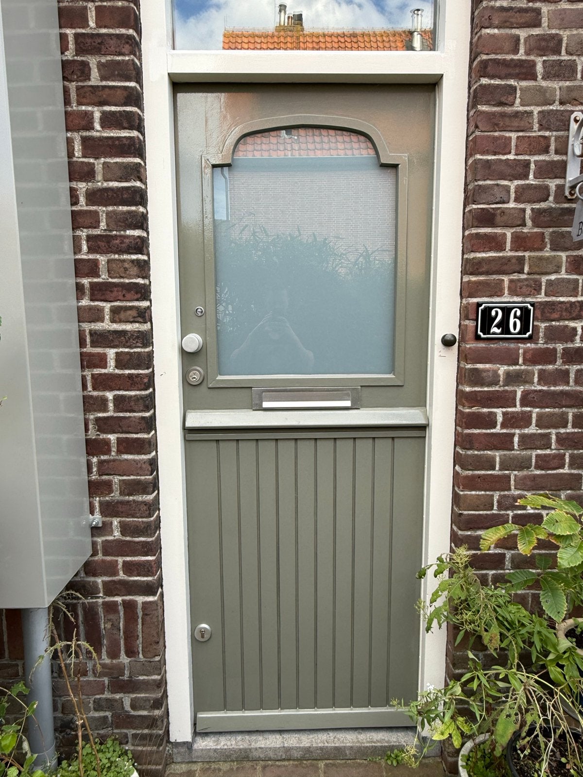 Boerendeur - Twee delig - 4 cm dik, Doe-het-zelf en Verbouw, Gebruikt, 80 tot 100 cm, Ophalen of Verzenden, Buitendeur