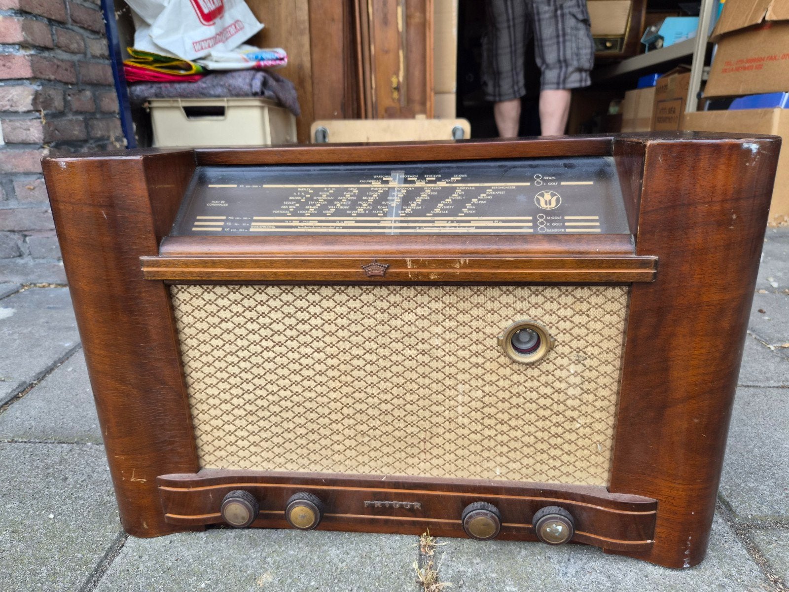 Oude radio, Antiek en Kunst, Ophalen of Verzenden