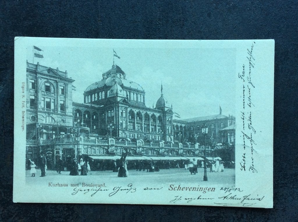 Scheveningen, Kurhaus met Boulevard, Ophalen of Verzenden, Voor 1920, Gelopen, Zuid-Holland