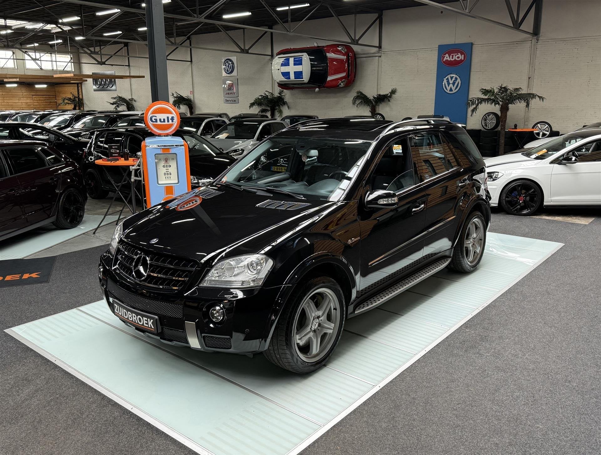 Mercedes-Benz M-Klasse ML 63 AMG VOL OPTIES! Young Timer! Un, Auto's, Mercedes-Benz, Automaat, Automatische klimaatregeling, Gebruikt