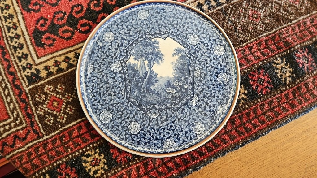 onderzetbord antiek Villeroy en Boch flamand 28 cm, Antiek en Kunst, Ophalen of Verzenden