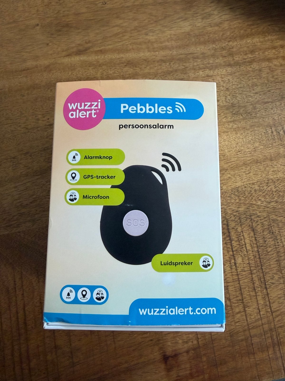 Wuzzi Alert Pebbles Persoonsalarm met GPS en SOS-knop, Detector, Sensor of Melder, Nieuw, Ophalen of Verzenden, Overige soorten