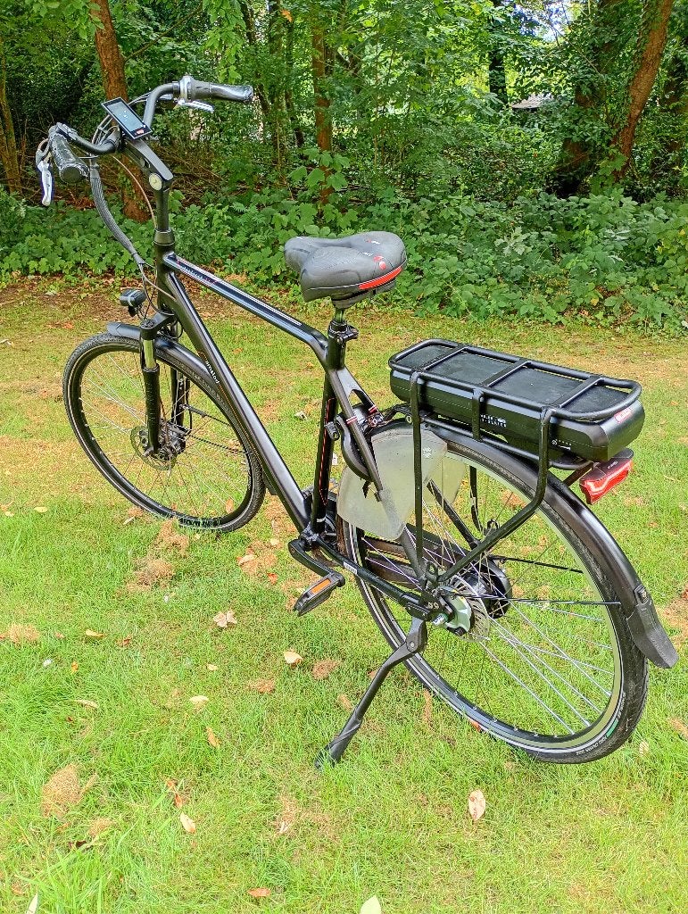 Amslod Highland LX, Fietsen en Brommers, Elektrische fietsen, Gebruikt, 50 km per accu of meer, 55 tot 59 cm, Ophalen