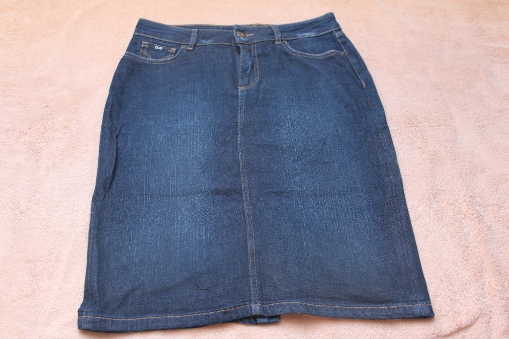 spijkerrok van D&G (DOLCE&GABBANA ) maat 28, D&G, Blauw, Ophalen of Verzenden, Zo goed als nieuw