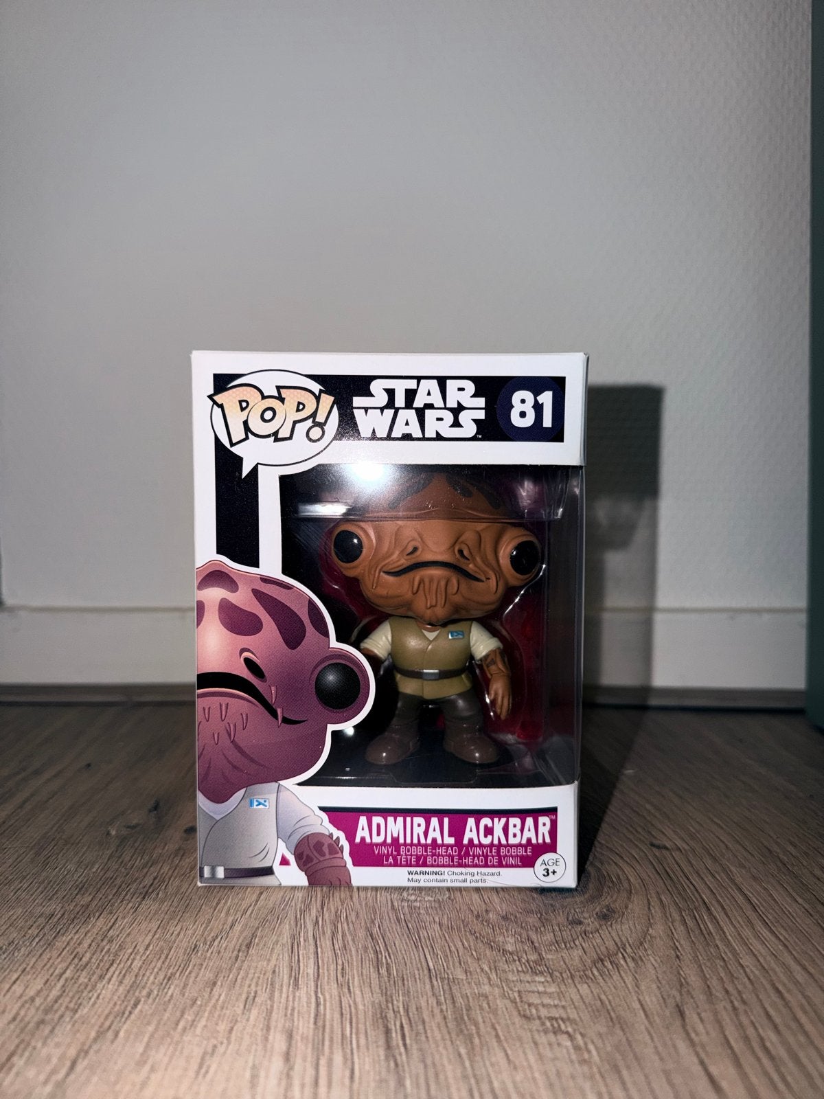 Funko Pop! Star Wars Admiral Ackbar #81, Ophalen of Verzenden, Zo goed als nieuw, Actiefiguurtje
