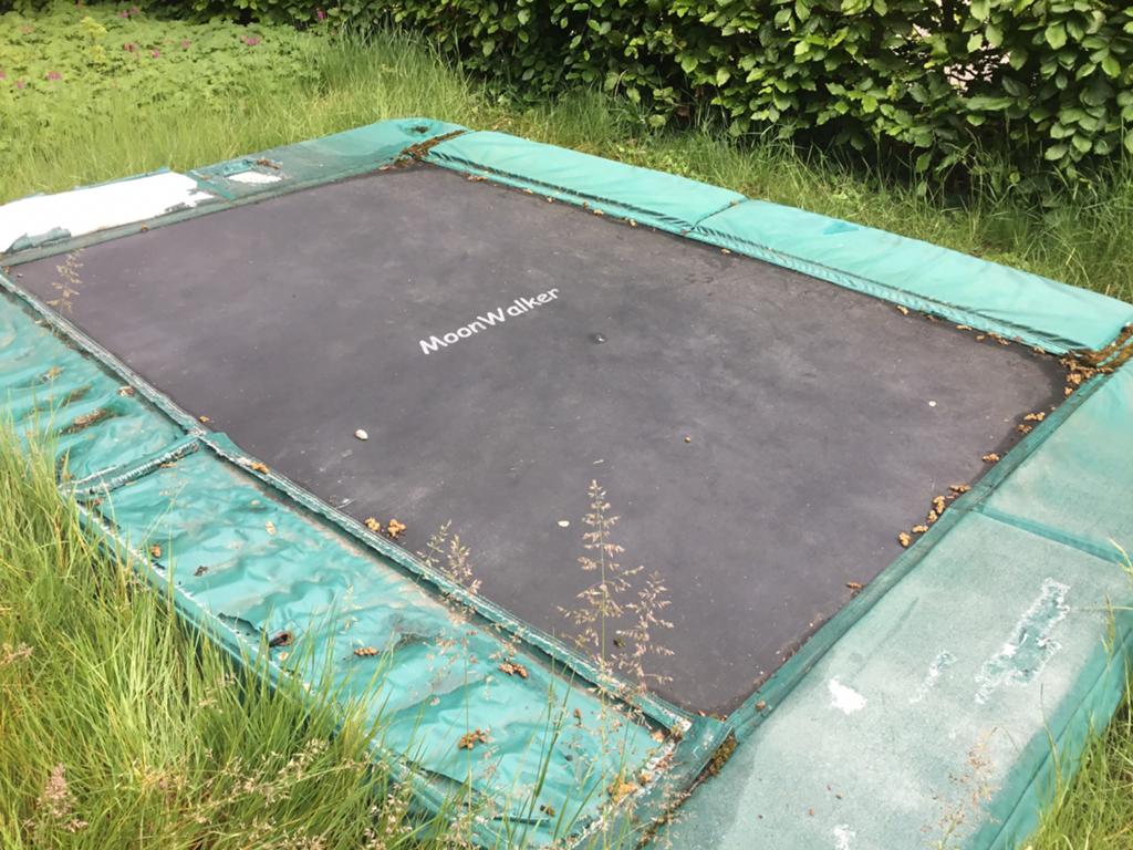 Grote trampoline, Ophalen, Gebruikt