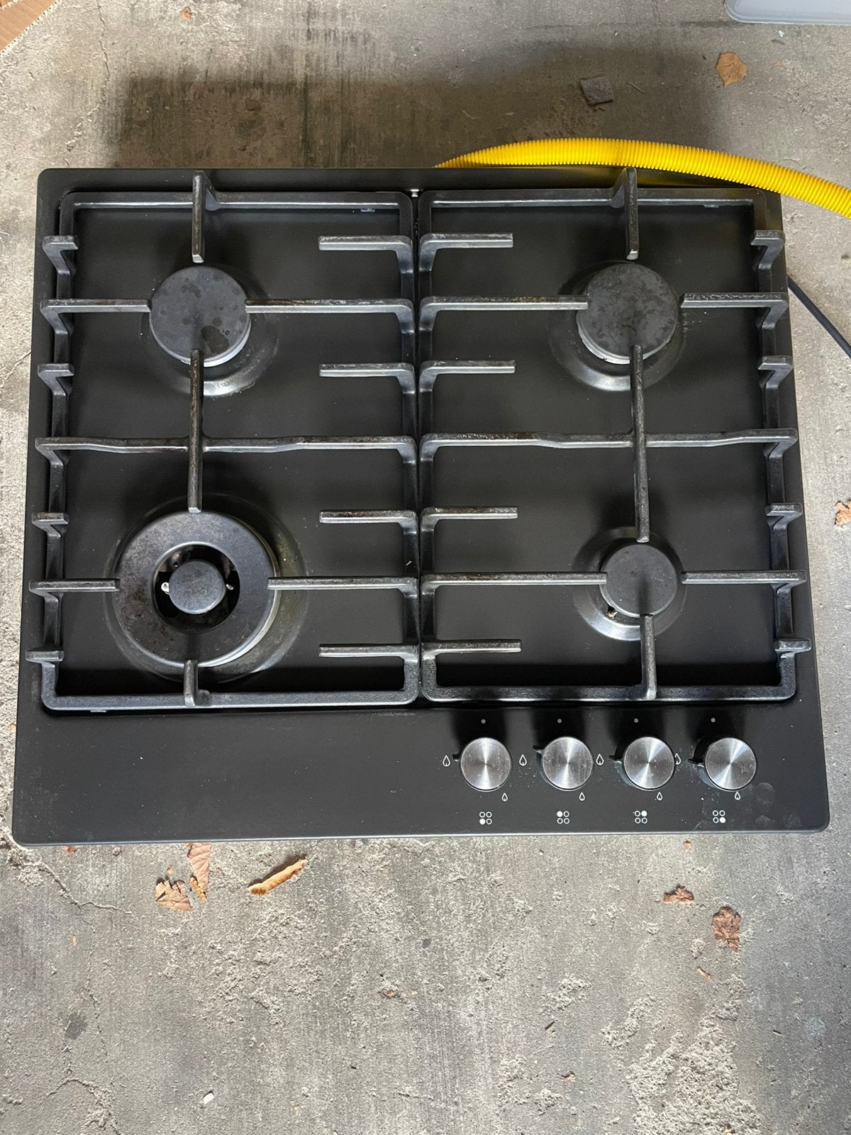Ikea Livslaga HBT L00 G Gaskookplaat Zwart - Gebruikt, Witgoed en Apparatuur, Ophalen, 4 kookzones, Zo goed als nieuw, Inbouw