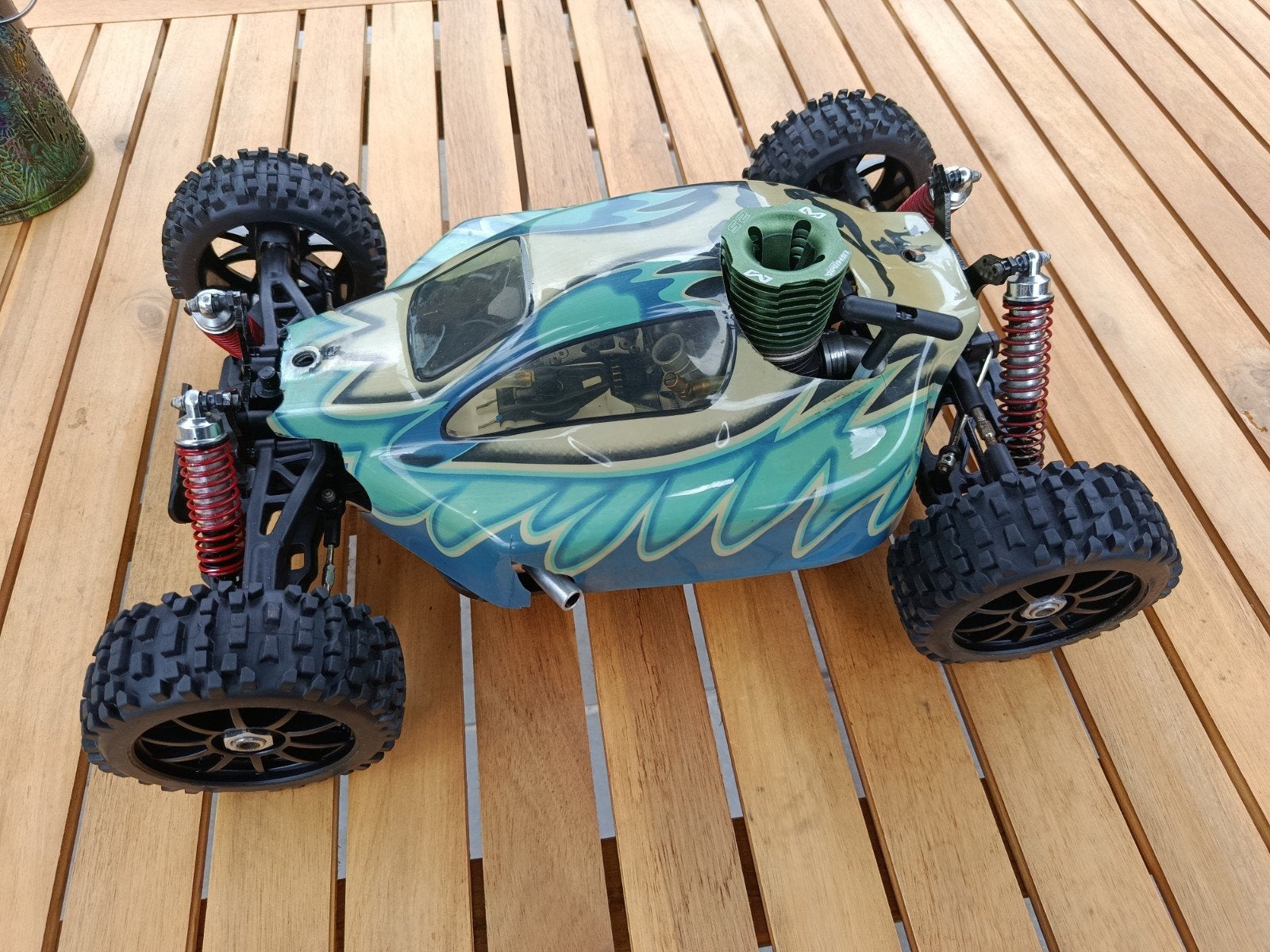 RC buggy 1/8, Ophalen of Verzenden, Overige schalen, Auto offroad