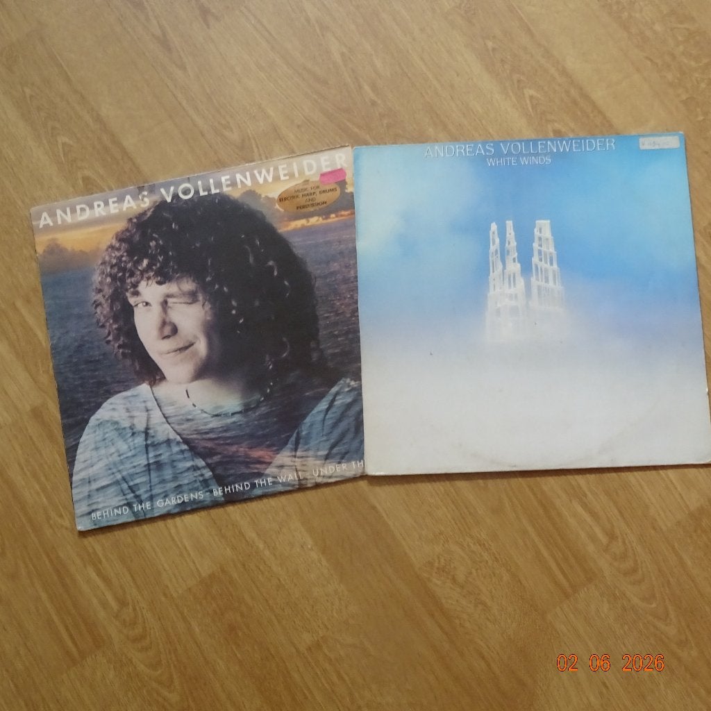 2 lp's van Andreas Vollenweider, Gebruikt, Verzenden, Originele persing, 1980 - 1989