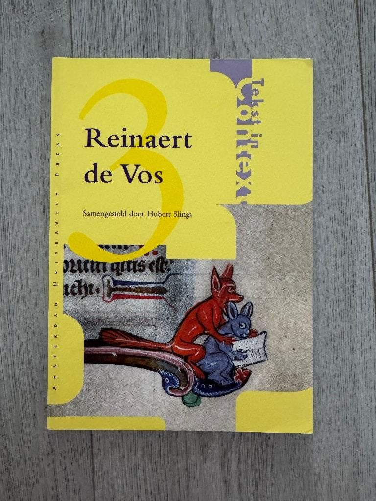 Reinaert de Vos, Boeken, Ophalen, Gelezen, VWO, Nederlands